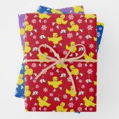 Ice Skick Snowflake Pattern Inpakpapier Vel (In situ)