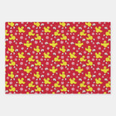 Ice Skick Snowflake Pattern Inpakpapier Vel (Voorkant)