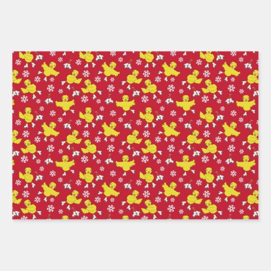 Ice Skick Snowflake Pattern Inpakpapier Vel (Voorkant)