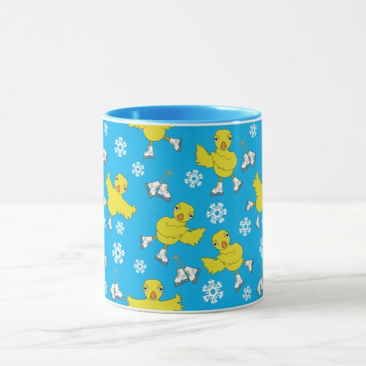 Ice Skick Snowflake Pattern Mok (Midden)