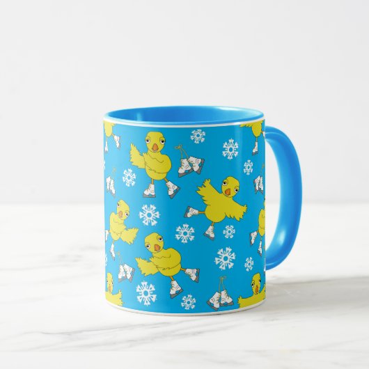 Ice Skick Snowflake Pattern Mok (Voorkant rechts)