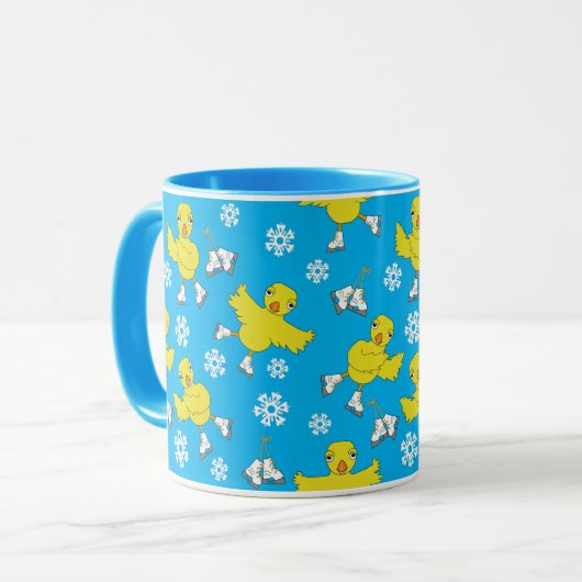 Ice Skick Snowflake Pattern Mok (Voorkant links)