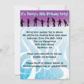 ICE SKING verjaardagsfeest Uitnodiging (Voorkant)