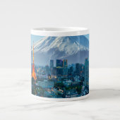 Ice & Snow | Mt. Fuji & Tokyo Skyline Grote Koffiekop (Voorkant)