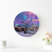 Ice & Snow | Northern Lights,  Kirkjufell Mountain Grote Klok (Huis)