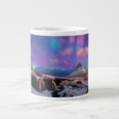 Ice & Snow | Northern Lights, Kirkjufell Mountain Grote Koffiekop (Voorkant)