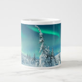 Ice & Snow | Northern Lights, Lapland, Finland Grote Koffiekop (Voorkant)