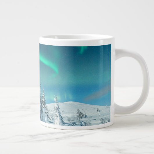 Ice & Snow | Northern Lights, Lapland, Finland Grote Koffiekop (Rechts)
