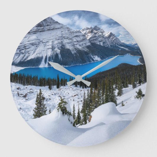 Ice & Snow | Peyto Lake, Canadian Rockies Grote Klok (Voorkant)
