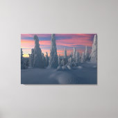 Ice & Snow | Snow Covered Trees, Lapland, Finland Canvas Afdruk (Voorkant)