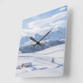 Ice & Snow | Snowscape European Alps, Italy Vierkante Klok (Hoek)