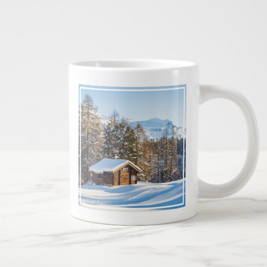 Ice & Snow | Winter Log Cabin Swiss Alps Grote Koffiekop (Rechts)