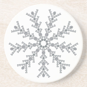 Ice Snowflake Zandsteen Onderzetter