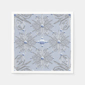 Ice Snowflakes Kerstmis Servet (Voorkant)