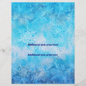 Ice Snowflakes Winter Event Flyer Poster, bevroren (Achterkant)