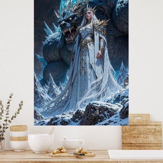 Ice Sorcerer Power Wall Art Poster (Keuken)