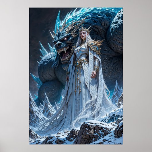 Ice Sorcerer Power Wall Art Poster (Voorkant)