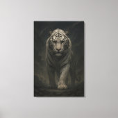 Ice Spirit White Tiger – Mystic Guardian of Calm P Canvas Afdruk (Voorkant)