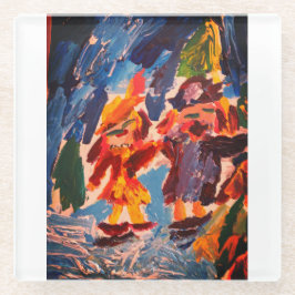 Ice stakes fun glazen onderzetter