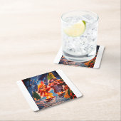 Ice stakes fun kartonnen onderzetters (Insitu)