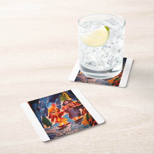 Ice stakes fun kartonnen onderzetters (Insitu)