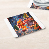 Ice stakes fun kartonnen onderzetters (Schuin)