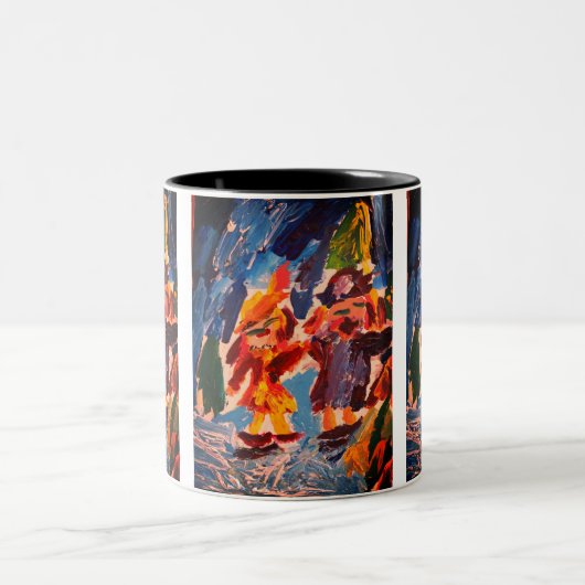 Ice stakes fun tweekleurige koffiemok (Center)