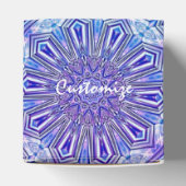 Ice Star Kaleidoscope Pattern Cube Favor Box Bedankdoosjes (Bovenkant)