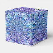 Ice Star Kaleidoscope Pattern Heart Favor Box Bedankdoosjes (Achterkant)