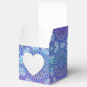 Ice Star Kaleidoscope Pattern Heart Favor Box Bedankdoosjes (Geopend)