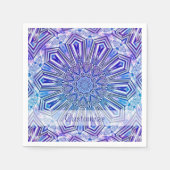Ice Star Kaleidoscope Pattern Napkins 2 Servetten (Voorkant)