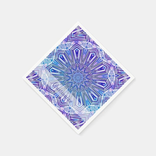 Ice Star Kaleidoscope Pattern Napkins 2 Servetten (Hoek)