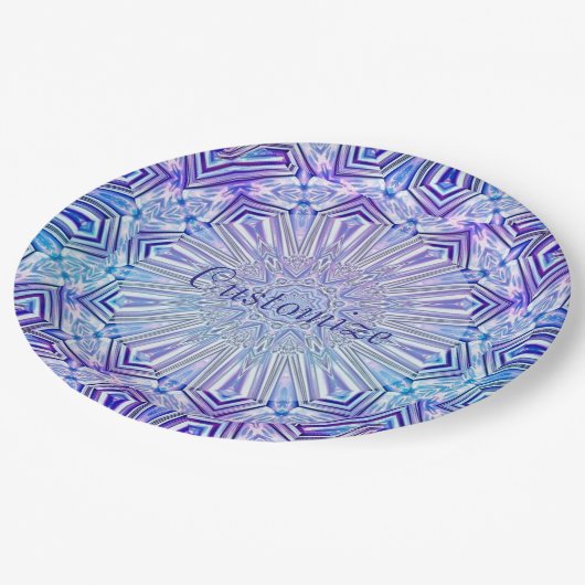 Ice Star Kaleidoscope Pattern Paper Bord 2 (Gekanteld)