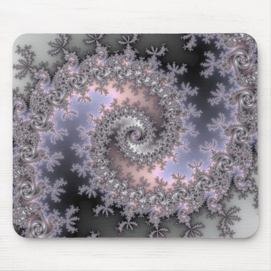 Ice Swirl - Fractal Mousepad Muismat (Voorkant)