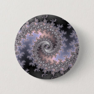 Ice Swirl - Fractal Ronde Button 5,7 Cm