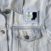 Ice Time. Square Pin Vierkante Button 5,1 Cm (In situ)