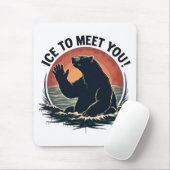 Ice to Meet You Polar Beer Kerstcadeau Muismat (Met muis)