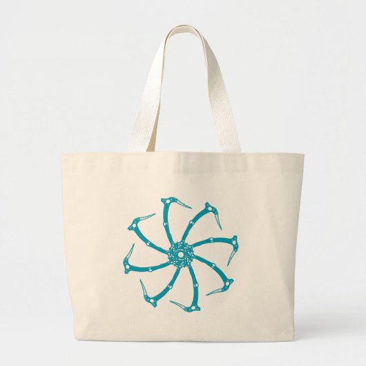 Ice Tool-spindle Grote Tote Bag (Voorkant)