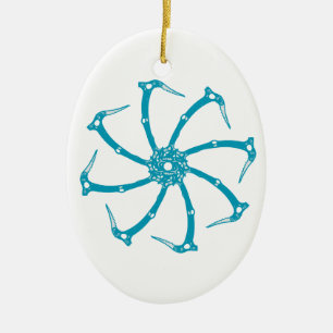 Ice Tool-spindle Keramisch Ornament