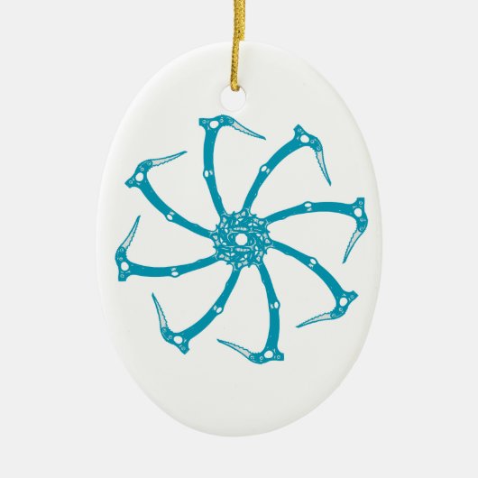 Ice Tool-spindle Keramisch Ornament (Voorkant)