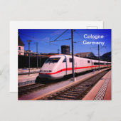 ICE-trein in Keulen Briefkaart (Voorkant / Achterkant)
