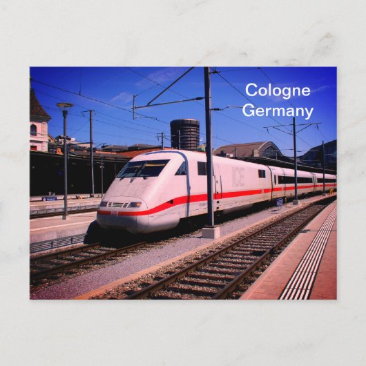 ICE-trein in Keulen Briefkaart (Voorkant)