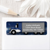 Ice Trucker retouradreslabel Etiket (Insitu)