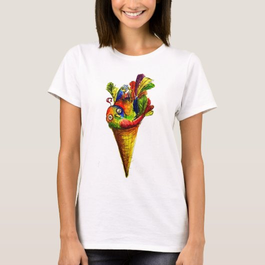 Ice Tweet Cone T-shirt (Voorkant)