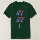 Ice Twice Baby Zwangerschap Aankondiging T-shirt (Design voorkant)