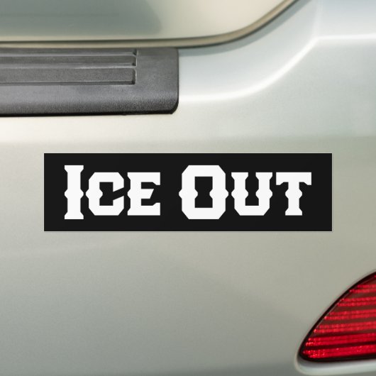 ICE Uit hervorming van de immigratie anti-ICE Bumpersticker (Op auto)