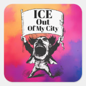 ICE Uit Mijn Stad Sticker (Voorkant)