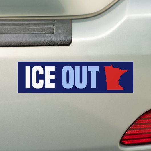 ICE Uit Minnesota anti-ICE protest Bumpersticker (Op auto)