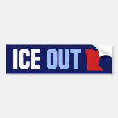 ICE Uit Minnesota anti-ICE protest Bumpersticker (Voorkant)