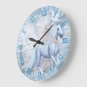 Ice Unicorn en Faerie Wall Clock Grote Klok (Hoek)